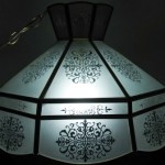 Etched lamp by William K.