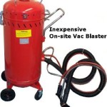 Inexpensive On-site sandblaster.