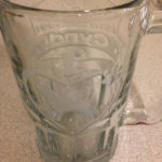 completed beagle etched beer mug